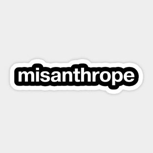 misanthrope Sticker